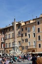 Fountain with an obelisc in Rome