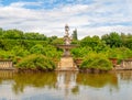 Fountain Ocean with park pond in Boboli Gardens, Florence, Italy Royalty Free Stock Photo