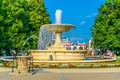 fountain in OgrÃÂ³d Saski - Saxon Garden, the oldest public park in Warsaw, Poland ...IMAGE