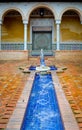 Fountain of the Palace of the Counts of Cervellon, Anna. Valencia. Spain