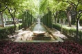 Fountain in Palma de Majorca - Mallorca. Hort del Rei Gardens Royalty Free Stock Photo