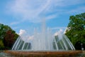 Fountain in the park in the city of Bad oeynhausen Royalty Free Stock Photo