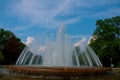 Fountain in the park in the city of Bad oeynhausen Royalty Free Stock Photo