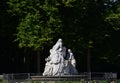 Fountain in the Park French Garden in the Old Town of Celle, Lower Saxony Royalty Free Stock Photo