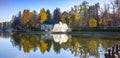 Fountain n iPark on the lake Royalty Free Stock Photo