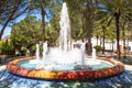 Fountain in the park Mija,Spain Royalty Free Stock Photo