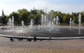 Fountain in the park on a summer day