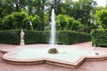 fountain in the park of summer gardens. Saint-Petersburg, Russia