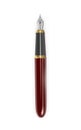 Fountain pen burgundy with gold Royalty Free Stock Photo