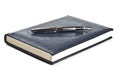 Fountain pen on diary Royalty Free Stock Photo