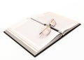Fountain pen notebook and glasses Royalty Free Stock Photo