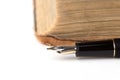 Fountain Pen And old Book Royalty Free Stock Photo