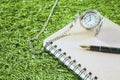 Fountain pen and pocketwatch Royalty Free Stock Photo