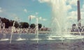 Fountain at the Pentagon Royalty Free Stock Photo