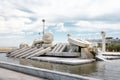 Fountain in Pescara city, Italy