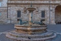 Fountain at Piazza Arringo in Italian town Ascoli Piceno