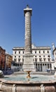 Fountain in Piazza Colonna in Rome. Italy Royalty Free Stock Photo