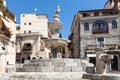 Fountain on Piazza Del Duomo in Taormina city