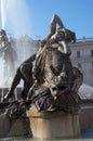 Fountain in Piazza della Republica, Rome Royalty Free Stock Photo