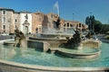 The Fountain of the Naiads on Piazza della Repubblica Royalty Free Stock Photo