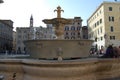 Fountain of Piazza Farnese in Rome, Italy Royalty Free Stock Photo