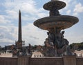 Fountain of place of Concorde Paris Royalty Free Stock Photo