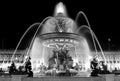 Fountain on Place de la Concorde in Paris Royalty Free Stock Photo