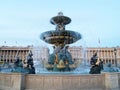 Fountain at the Place de la Concorde Paris Royalty Free Stock Photo