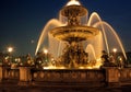 Fountain, Place de la Concorde, Paris. Royalty Free Stock Photo