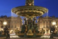 Fountain at the Place de la Concorde in Paris Royalty Free Stock Photo