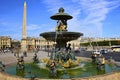 Fountain at Place de la Concorde, Paris Royalty Free Stock Photo