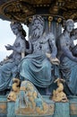 Fountain on Place de la Concorde, Paris, France Royalty Free Stock Photo