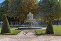 Fountain on Place des Vosges, Paris Royalty Free Stock Photo