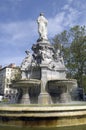 Fountain at Place du MarÃÂ©chal Lyautey by Antoine Desjardins Royalty Free Stock Photo