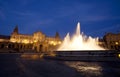 Fountain at Plaza de Espana in Sevilla