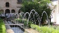 Fountain pool in the Alhambra garden, Granada