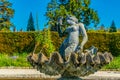 Fountain in the Powerscourt Estate in Ireland