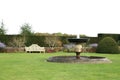 Fountain at Powis Castle garden in Welshpool, Wales, England, Europe Royalty Free Stock Photo