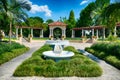 Fountain at public park in Lakeland, FL