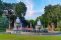 Fountain at Queens park in Invercargill, New Zealand