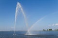 Fountain and rainbow Royalty Free Stock Photo