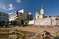 Fountain and renaissance church