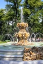Fountain in renovated Summer garden