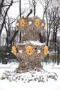 Fountain in renovated Summer garden.