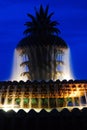 A fountain resembling a pineapple