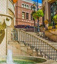 Fountain in Rodeo Drive Royalty Free Stock Photo