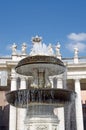 Fountain in Saint Peter Square Royalty Free Stock Photo