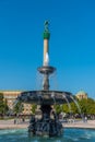 Fountain at Schlossplatz in Stuttgart, Germany Royalty Free Stock Photo