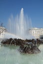 Fountain Schwarzenbergplatz, Vienna Royalty Free Stock Photo