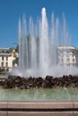 Fountain of Schwarzenbergplatz , Vienna. Royalty Free Stock Photo